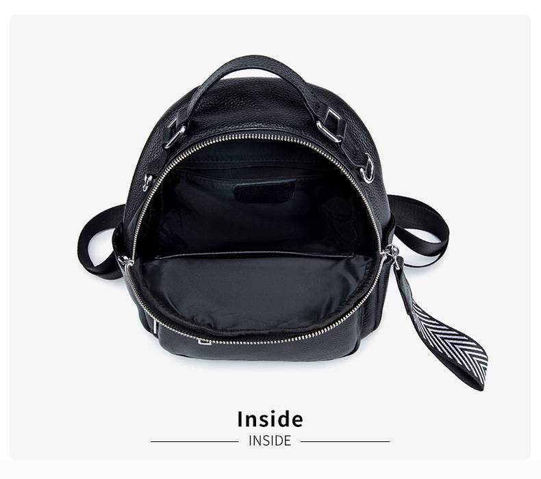 真皮軟皮後背包 新款大容量簡約時尚學生書包 頭層牛皮女士旅行包休閒背包 雙肩包女推薦 真皮包包