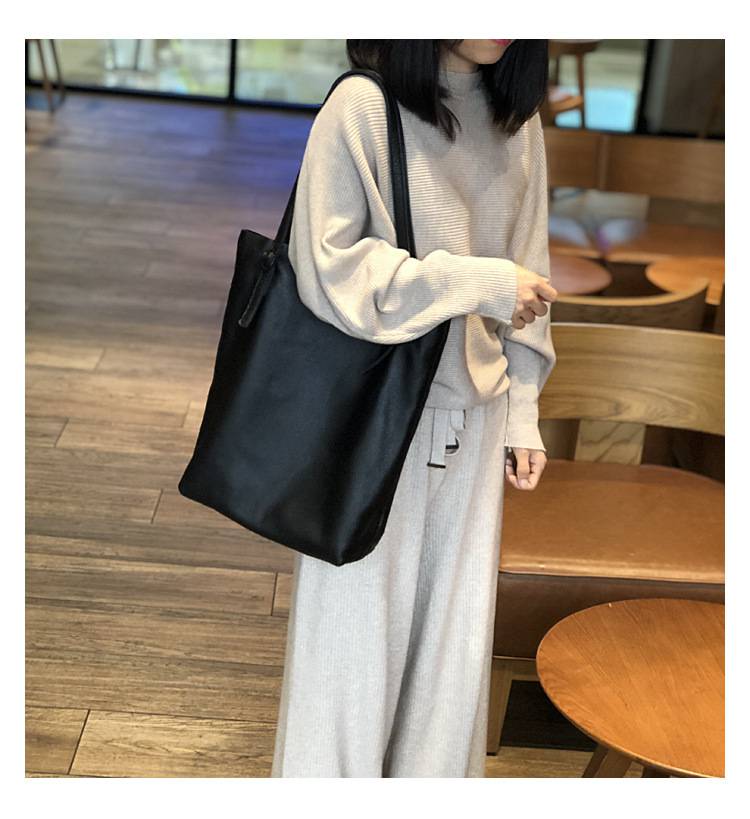 新款日韓手提包托特包 女生單肩包大包包 頭層牛皮水桶包 簡約大容量購物手袋子母包真皮包包推薦 真皮包包