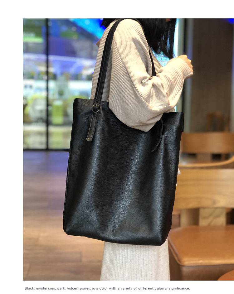 新款日韓手提包托特包 女生單肩包大包包 頭層牛皮水桶包 簡約大容量購物手袋子母包真皮包包推薦 真皮包包