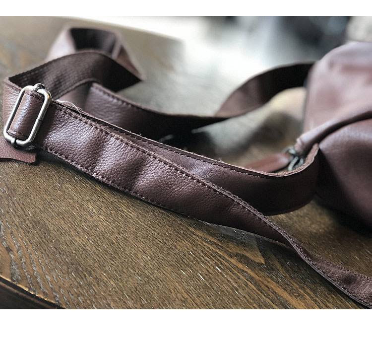 新款圓筒小包 軟皮復古單肩包 頭層牛皮褶皺女包 自然摔頭層牛皮斜背包柔軟新款休閒包包推薦 真皮包包