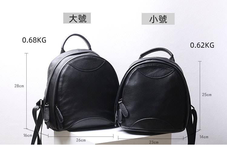 新款大小號後背包 真皮女包 頭層牛皮女士雙肩包 真皮時尚學生書包背包女包推薦 真皮包包