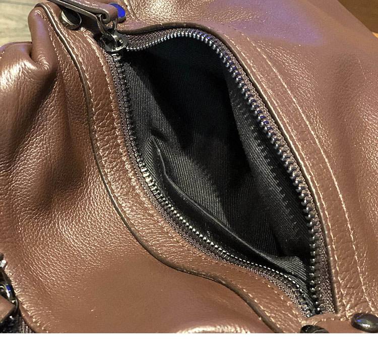 頭層牛皮真皮雙肩包 女生韓版大容量旅行背包 新款潮軟皮時尚後背包學生書包推薦 真皮包包