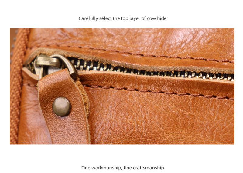 新款做舊手工擦色頭層牛皮手拿包 女士復古簡約大容量手機包 時尚真皮手抓包推薦 真皮包包