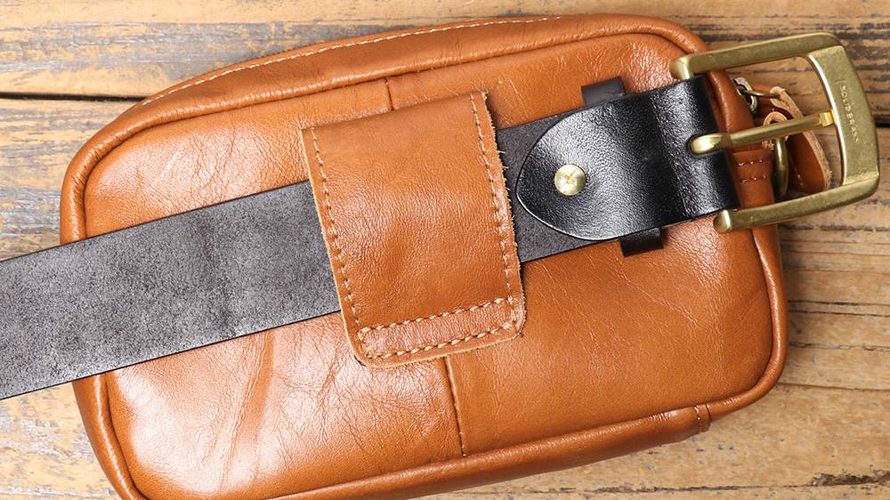 新款男式真皮單肩包 頭層牛皮斜挎包 多功能穿皮帶休閒手機包斜背包 復古肩背包推薦 真皮包包