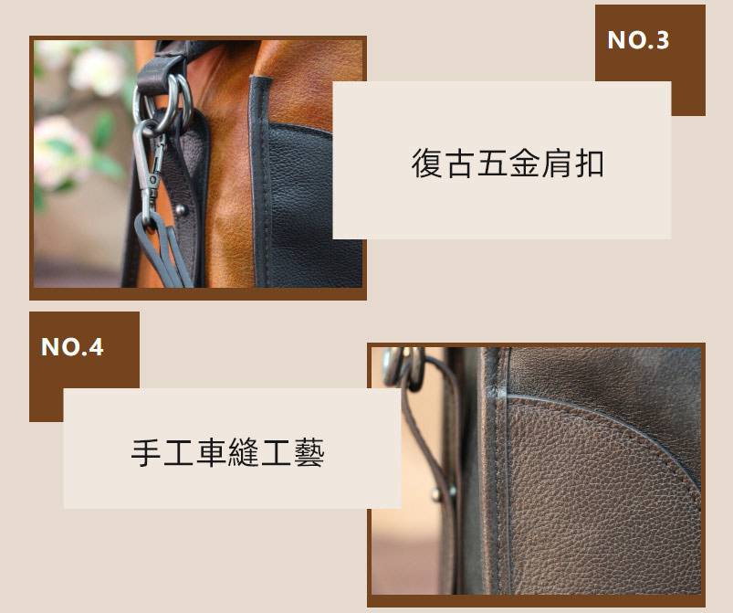 新款復古手工擦色多用途手提包 頭層牛皮大容量女包 樹膏皮斜跨包 真皮單肩背包斜背包推薦 真皮包包