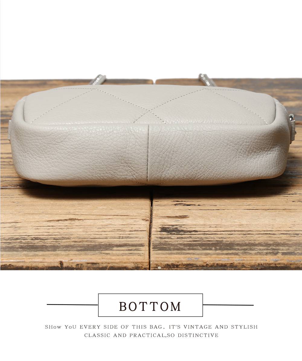 真皮新款菱格鏈條包 頭層牛皮小方包 女生真皮斜挎包 女式簡約休閒單肩包斜背包推薦 真皮包包