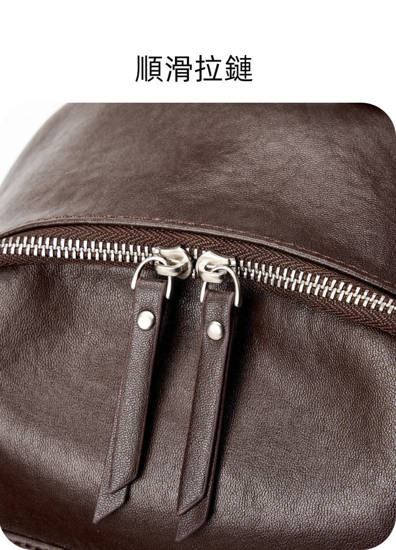 新款頭層植鞣牛皮後背包 歐美時尚雙肩包 女生學生書包 真皮女包 大容量軟皮多用女士背包推薦包 真皮包包