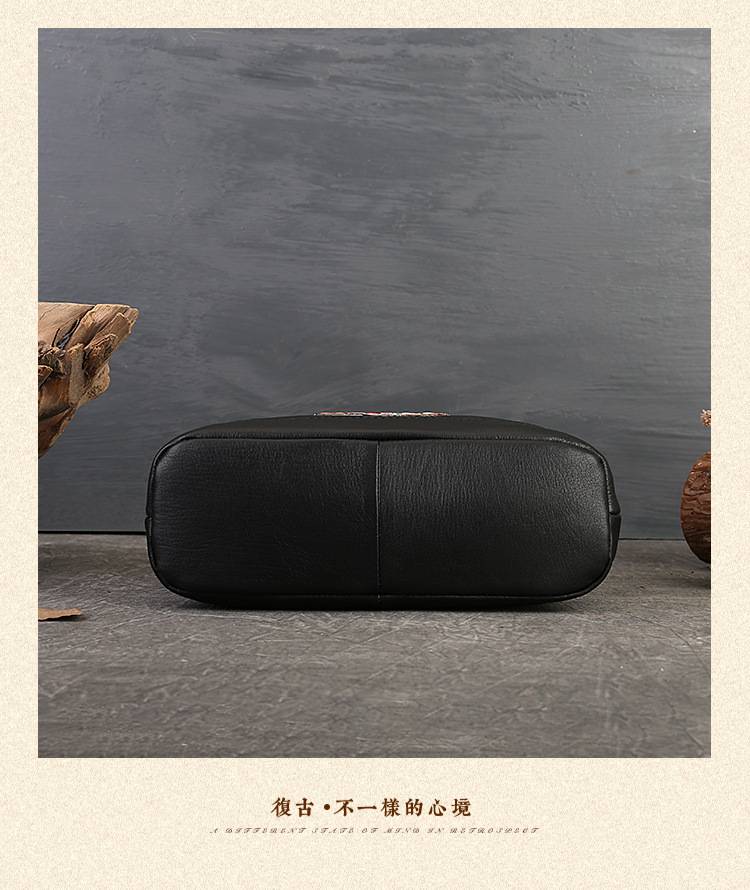 新款刺繡枕頭包 真皮斜背包女包側背包單肩背包 新款大容量復古民族風刺繡斜挎包推薦 真皮包包