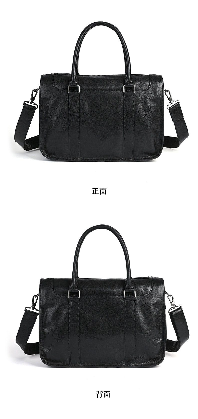 大容量頭層牛皮商務公文包 通勤電腦包手提包 手工擦色復古包包斜背包 真皮公事包推薦 真皮包包