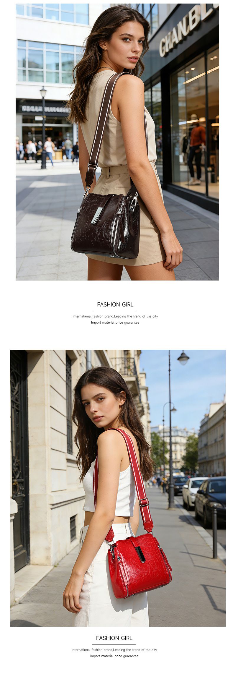 熱銷時尚真皮女士斜背包 真皮單肩包 百搭水桶包 頭層牛皮高檔手提包女生手袋推薦 真皮包包