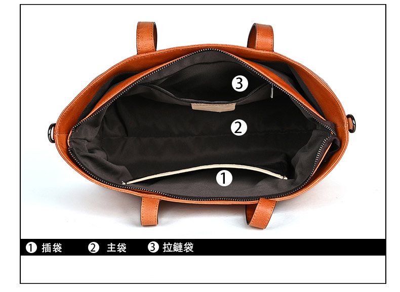 復古擦色手提包 女式新款高級感托特包 頭層牛皮斜背包購物手袋子母包 大容量單肩腋下包推薦 真皮包包