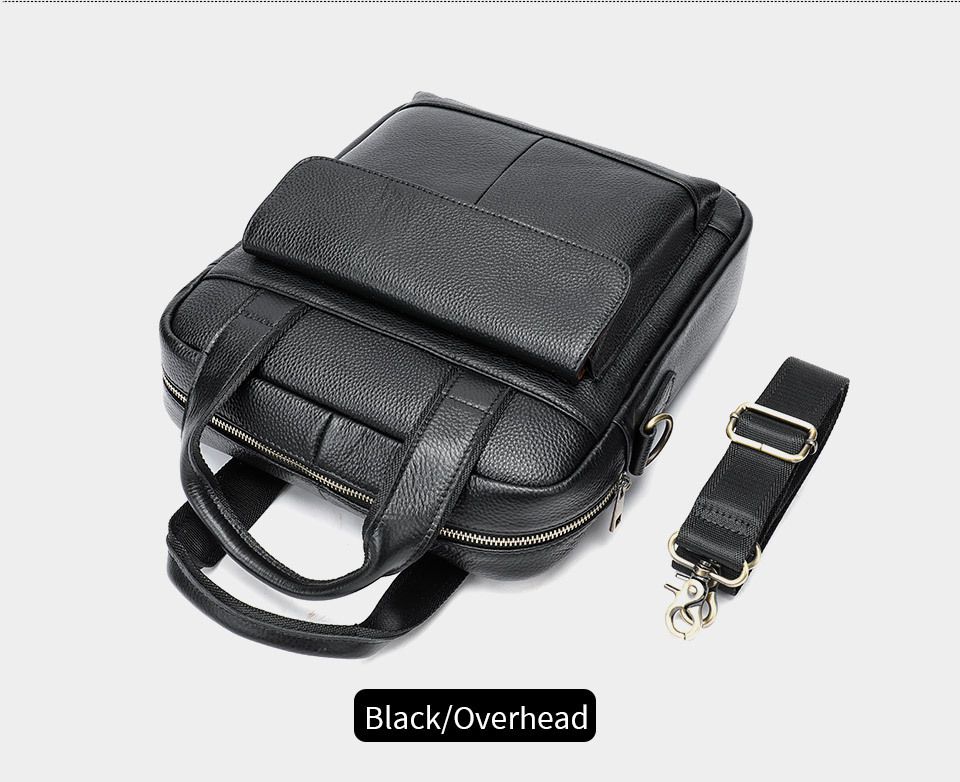 真皮男包 商務公事包 新款頭層牛皮手提包公文包斜背包 高級感休閒斜挎包單肩包推薦 真皮包包