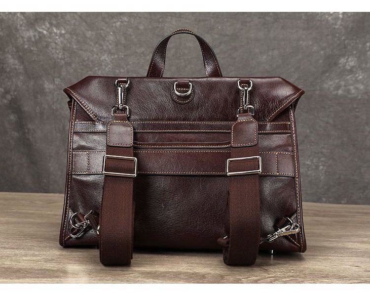 多功能男女款後背包 真皮時尚雙肩包 大容量橫款包蓋式學生書包 潮包手提包真皮包包推薦 真皮包包