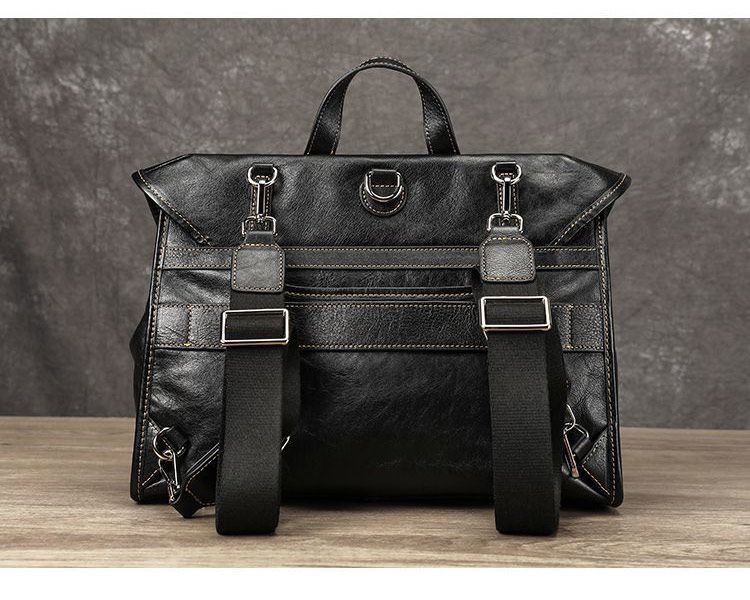 多功能男女款後背包 真皮時尚雙肩包 大容量橫款包蓋式學生書包 潮包手提包真皮包包推薦 真皮包包