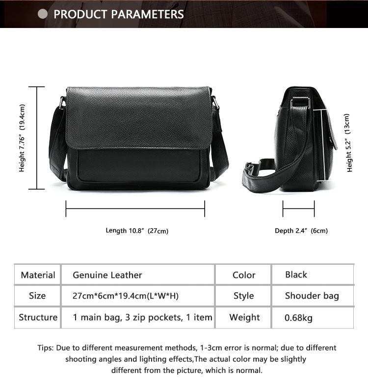 真皮男包 頭層牛皮韓版潮流男士郵差包 新款男士單肩斜挎包 新款簡約翻蓋斜背包推薦 真皮包包