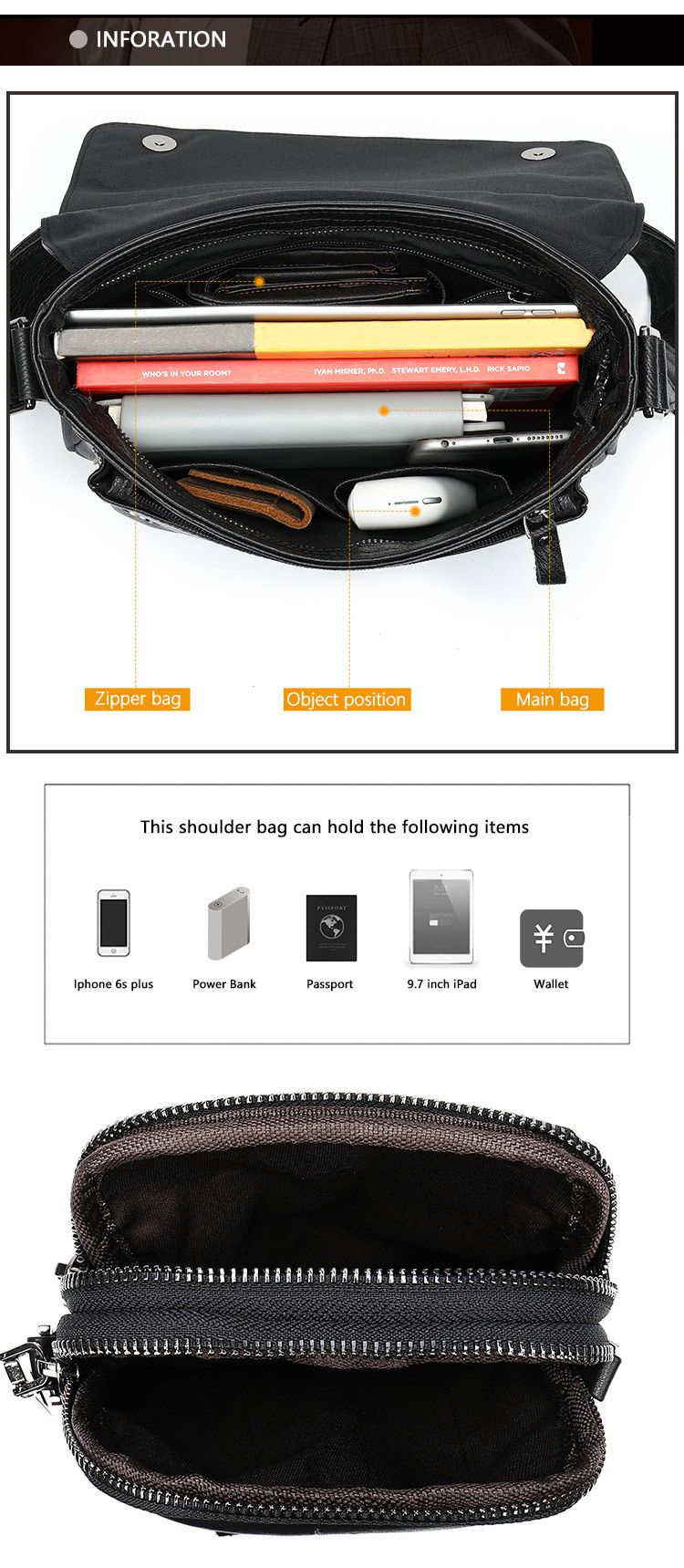 真皮男包 頭層牛皮韓版潮流男士郵差包 新款男士單肩斜挎包 新款簡約翻蓋斜背包推薦 真皮包包