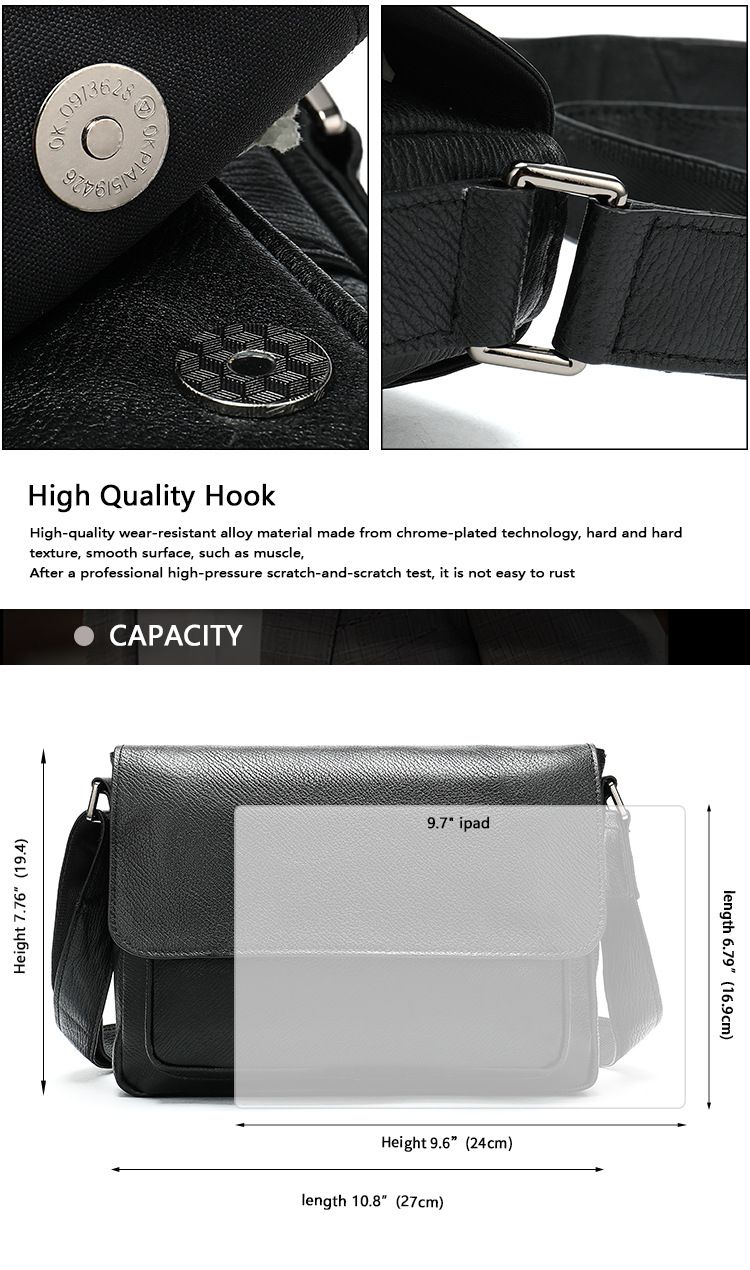 真皮男包 頭層牛皮韓版潮流男士郵差包 新款男士單肩斜挎包 新款簡約翻蓋斜背包推薦 真皮包包