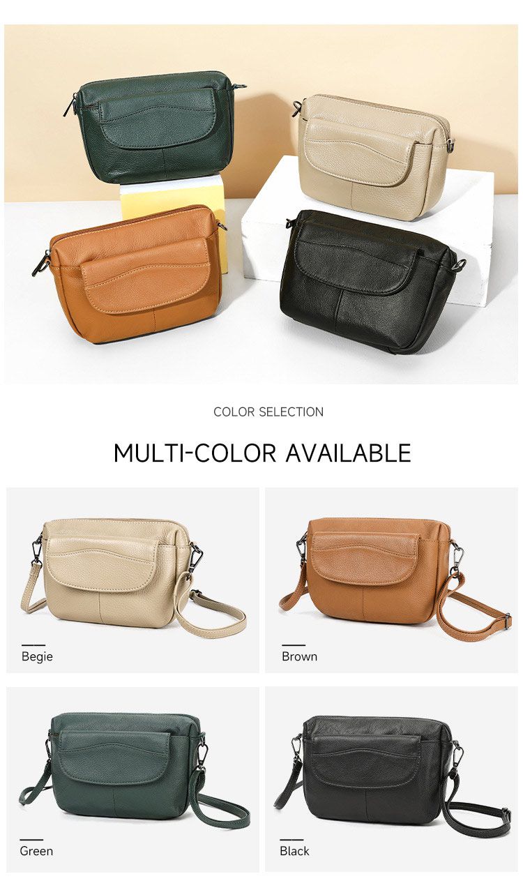 真皮女士斜挎包 高級感頭層牛皮單肩包 女式單肩斜背包 新款女生小背包推薦 真皮包包