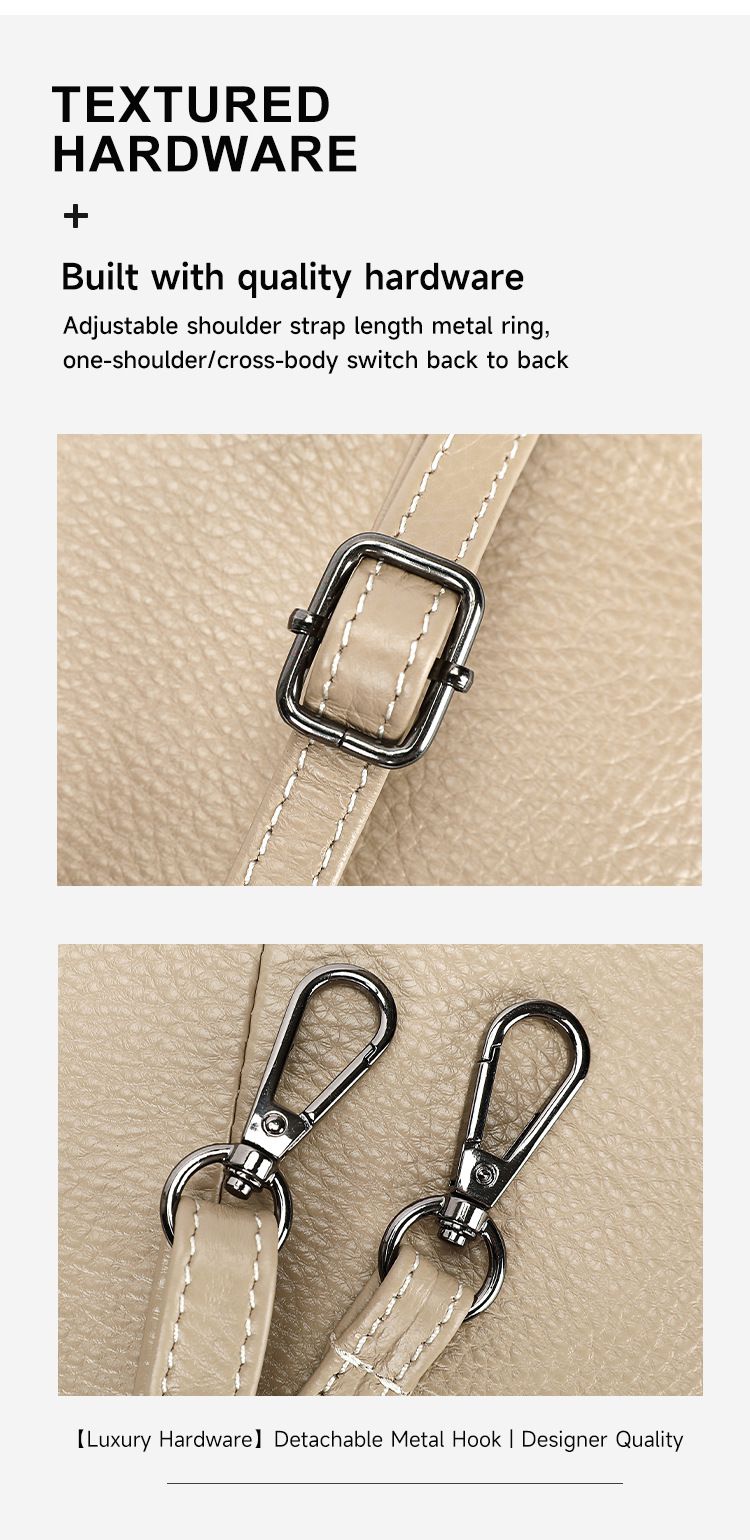 真皮女士斜挎包 高級感頭層牛皮單肩包 女式單肩斜背包 新款女生小背包推薦 真皮包包