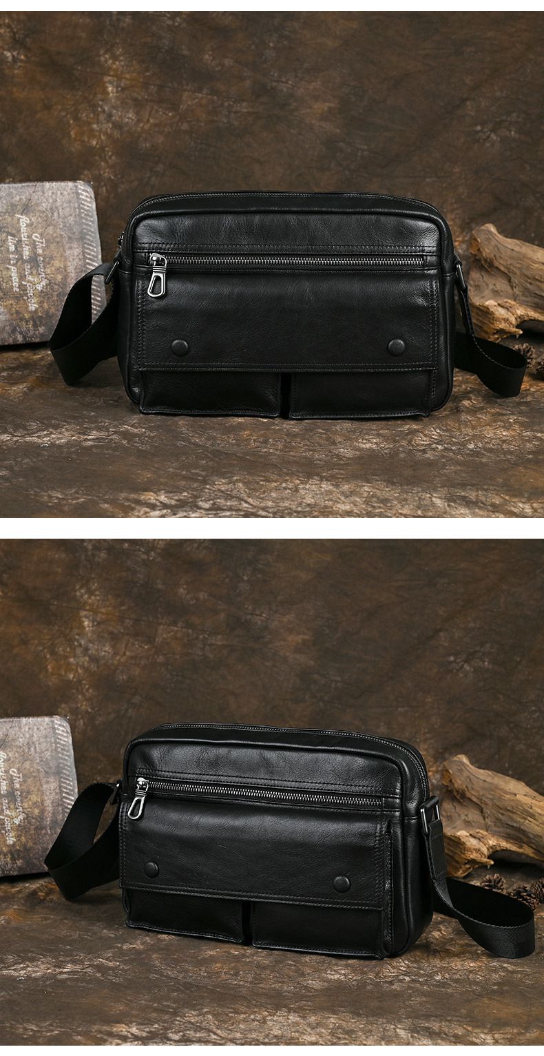 男士復古植鞣皮單肩包斜挎包 真皮男包 歐美新款小眾做舊斜背包 頭層牛皮肩背包推薦 真皮包包