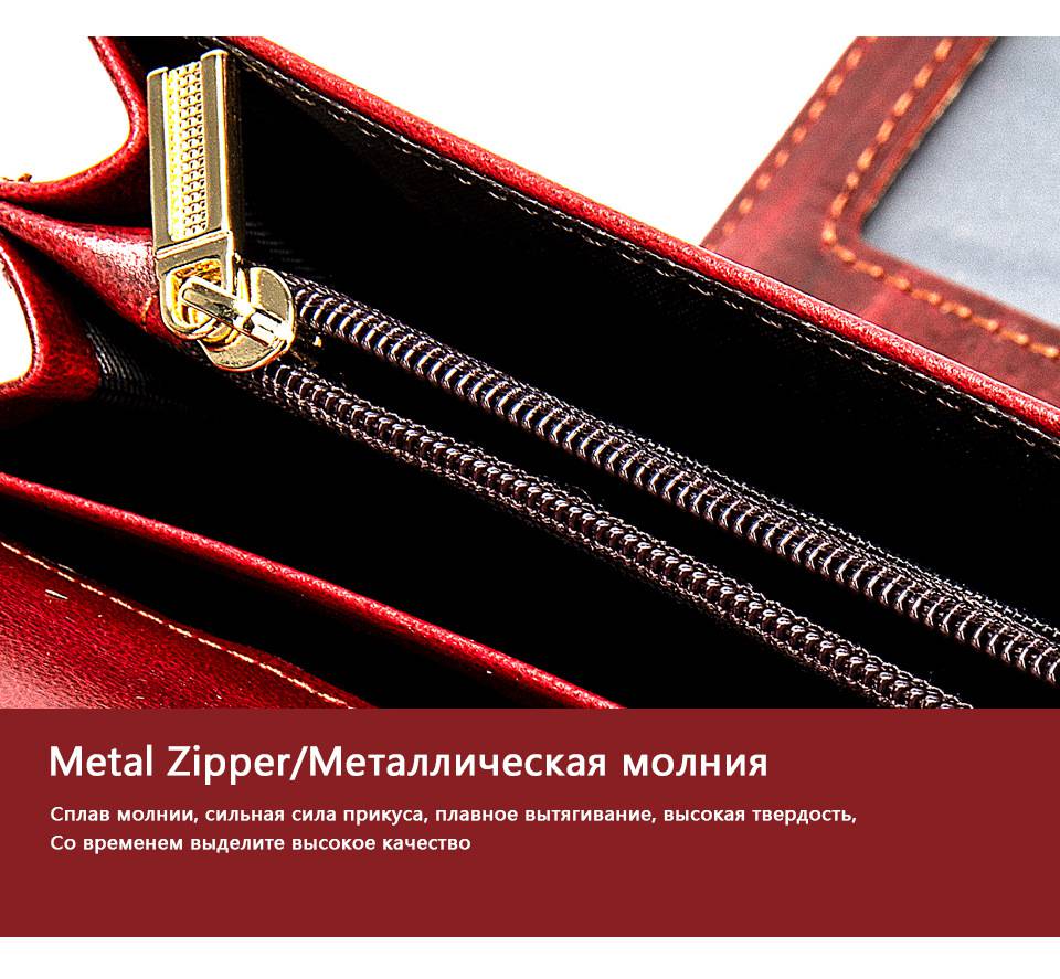 新款氣質女士長款真皮錢包 女生多卡位rfid防磁卡包 時尚潮流頭層牛皮錢夾皮夾推薦 真皮包包