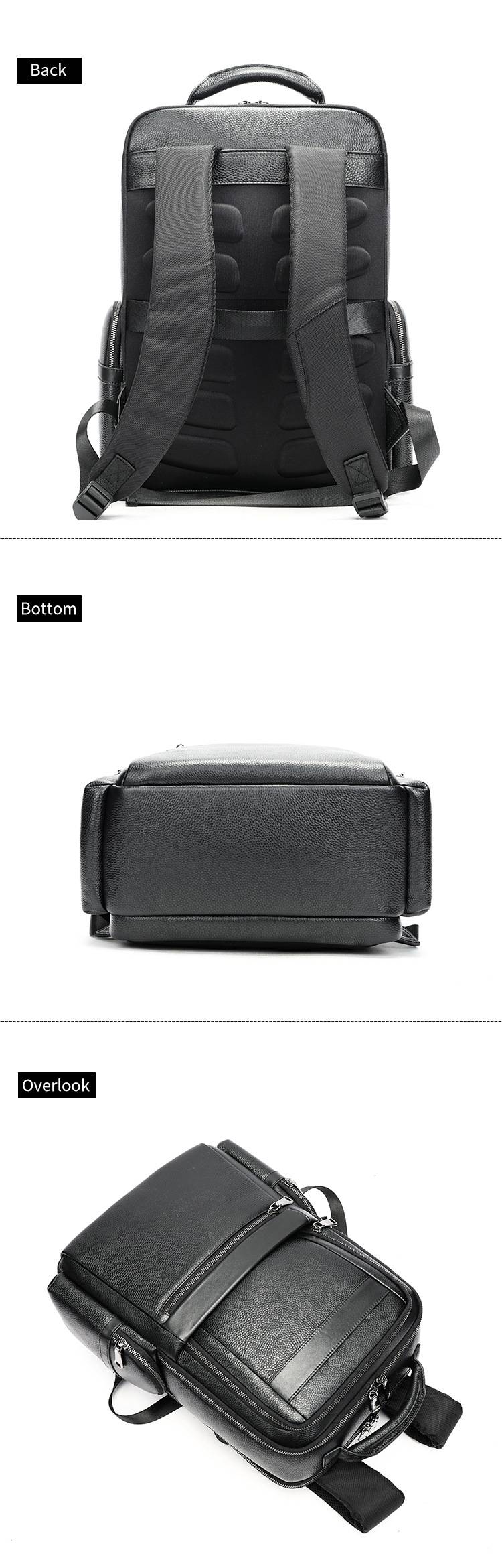 新款韓版3D透氣立體後背包 男士休閒旅行包 高級感真皮雙肩包 商務16吋電腦包頭層牛皮男背包推薦 真皮包包