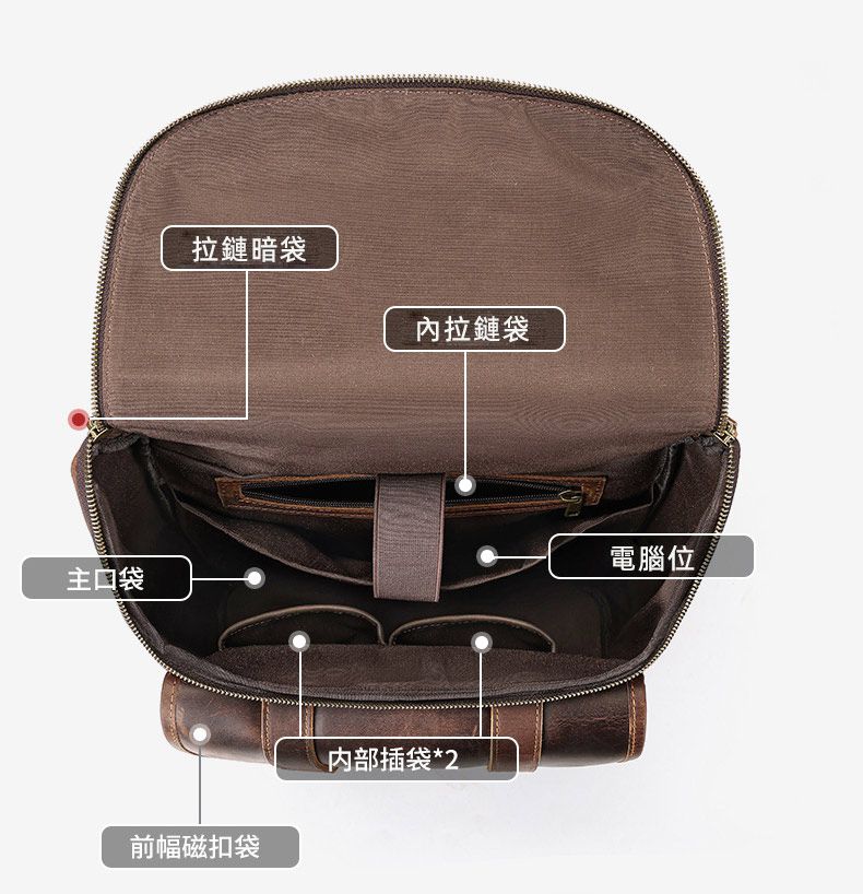 歐美大容量旅行雙肩包 瘋馬皮後背包 真皮男包 復古頭層牛皮學生書包筆電背包推薦 真皮包包