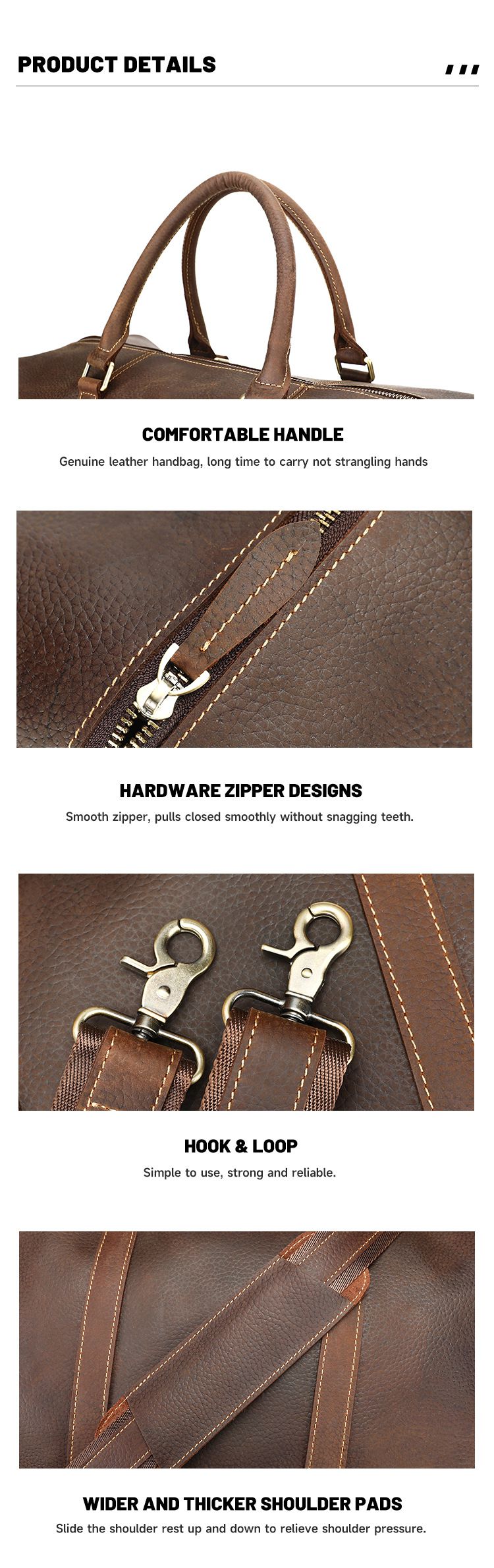 新款兩款材質：真皮復古瘋馬皮行李袋 男士單肩手提包旅行包 真皮斜背包差旅手袋推薦 真皮包包