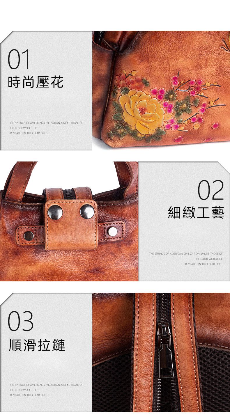 新款復古擦色頭層牛皮後背包 真皮女包 大容量雙肩包 創意旅行背包 女式書包推薦 真皮包包