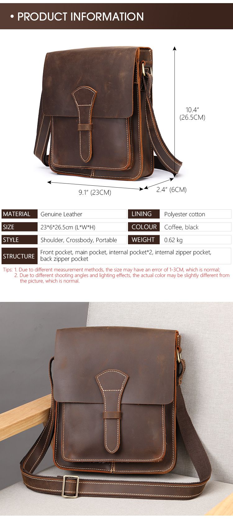 新款瘋馬皮男包斜背包 頭層牛皮男士真皮單肩包 男款復古ipad包包斜挎包 大容量單肩挎包推薦 真皮包包