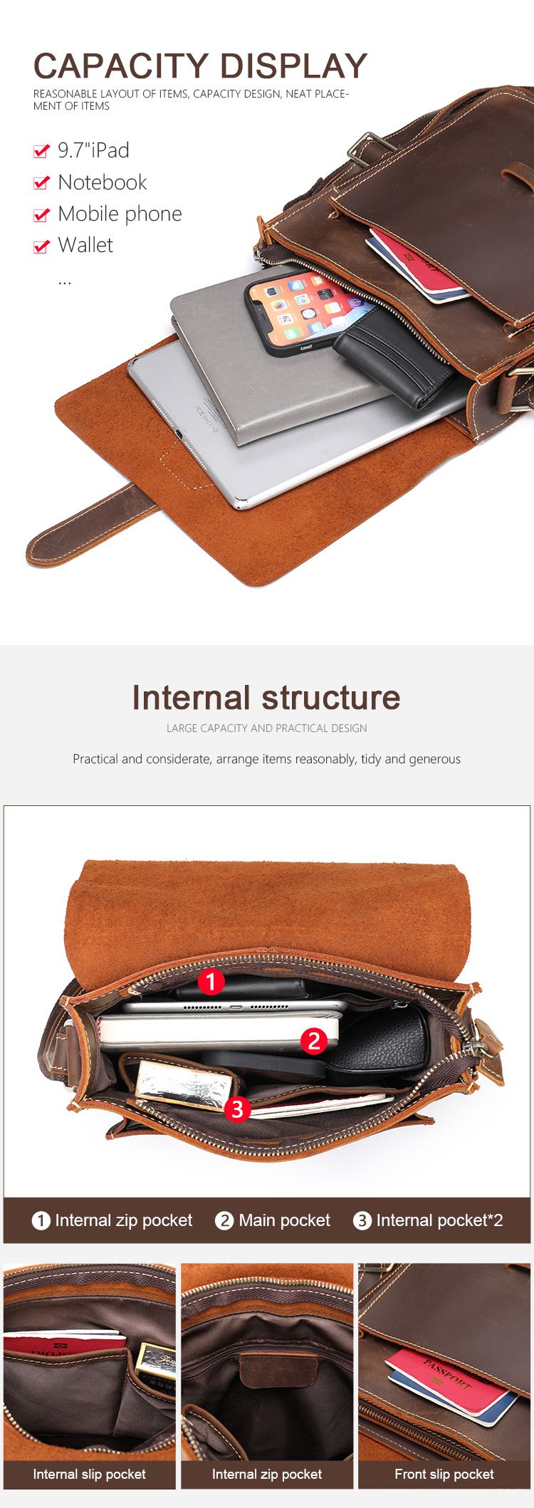 新款瘋馬皮男包斜背包 頭層牛皮男士真皮單肩包 男款復古ipad包包斜挎包 大容量單肩挎包推薦 真皮包包