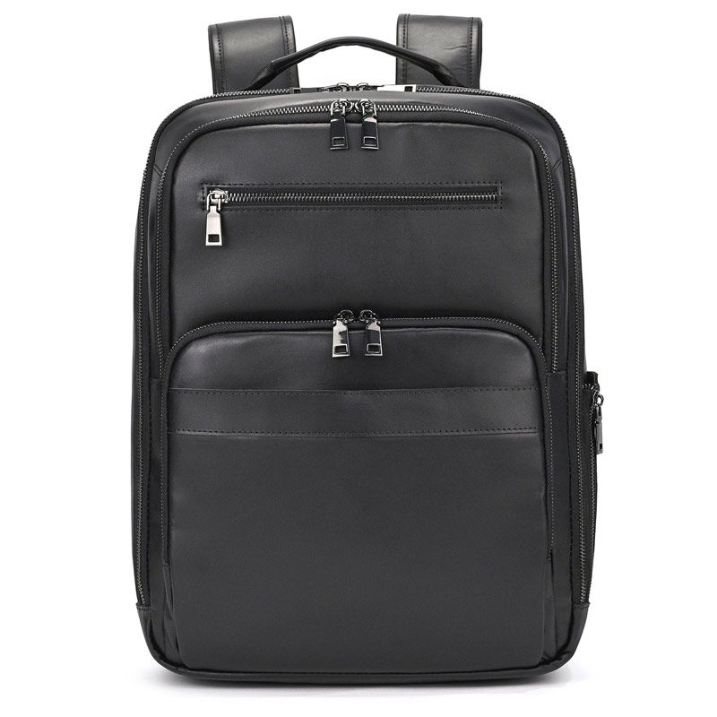 新款男士復古頭層瘋馬皮後背包 大容量真皮雙肩背包 商務電腦背包 透氣減壓旅行背包推薦 真皮包包