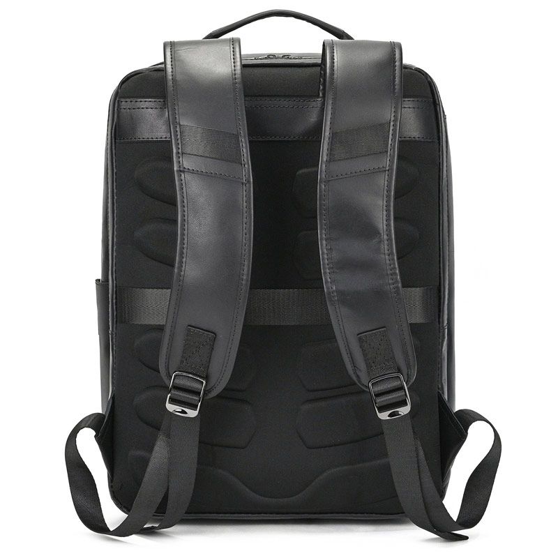 新款男士復古頭層瘋馬皮後背包 大容量真皮雙肩背包 商務電腦背包 透氣減壓旅行背包推薦 真皮包包