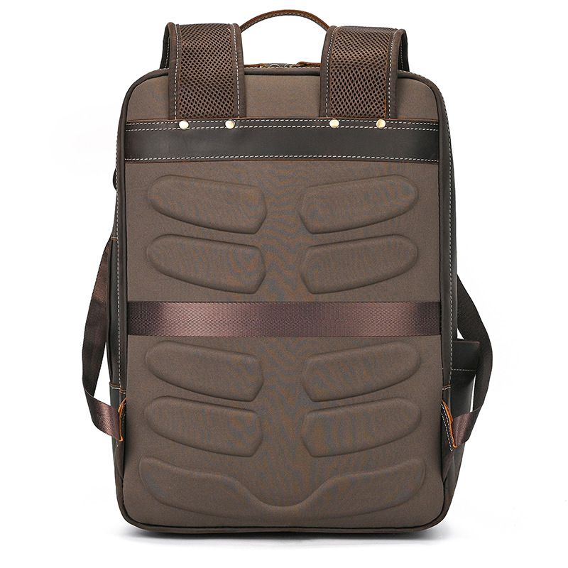 新款多功能18寸加大兩用瘋馬皮公文包 多功能旅行包手提包 男士真皮大容量雙肩包 頭層牛皮後背包推薦 真皮包包