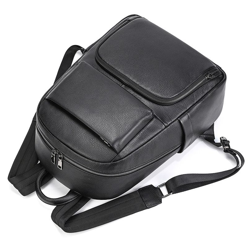 新品新款頭層牛皮後背雙肩包 真皮男包 大容量電腦背包學生書包 休閒時尚旅行包推薦 真皮包包