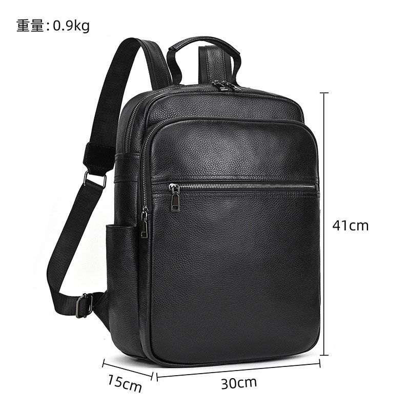 新品男士雙肩背包 真皮通勤電腦背包 大容量頭層牛皮戶外男後背包 潮流休閒包旅行包推薦 真皮包包