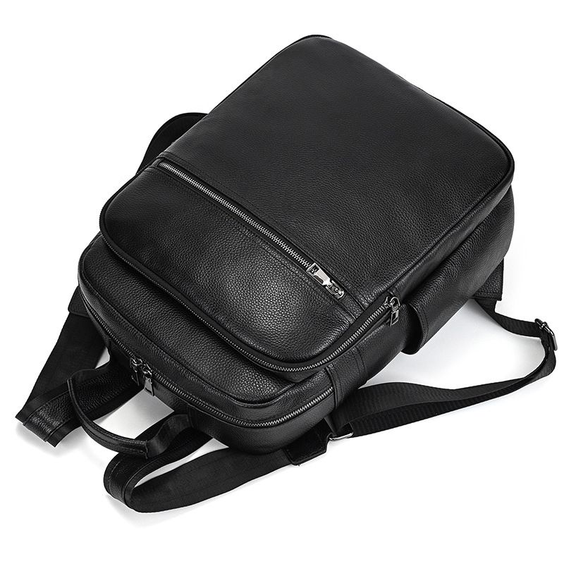 新品男士雙肩背包 真皮通勤電腦背包 大容量頭層牛皮戶外男後背包 潮流休閒包旅行包推薦 真皮包包