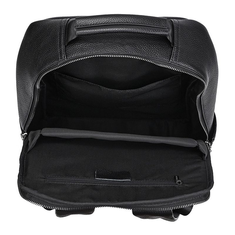 男士新款後背包 真皮雙肩背包 通勤電腦背包 大容量頭層牛皮戶外旅行包 學生書包推薦 真皮包包