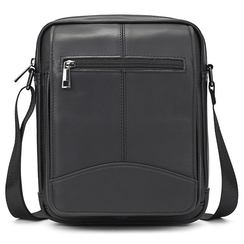 男男士真皮新款小單肩包 歐美復古戶外休閒斜挎包 翻蓋男包 時尚斜背包蓋頭包推薦 真皮包包