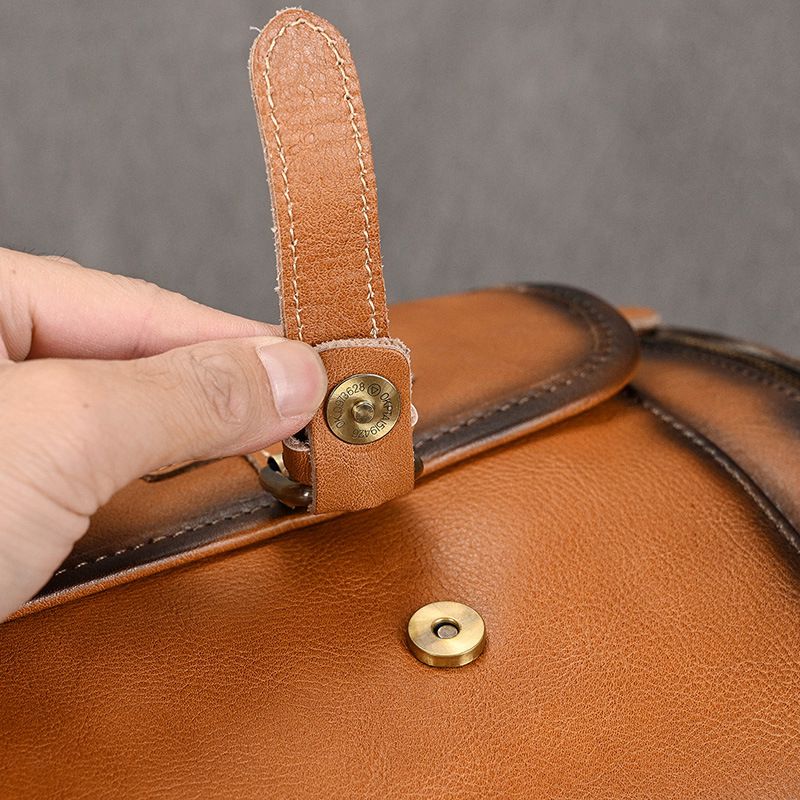 歐美復古擦色植鞣皮旅行包 男士真皮手提包單肩斜跨包 帶鞋位頭層牛皮行李包推薦 真皮包包