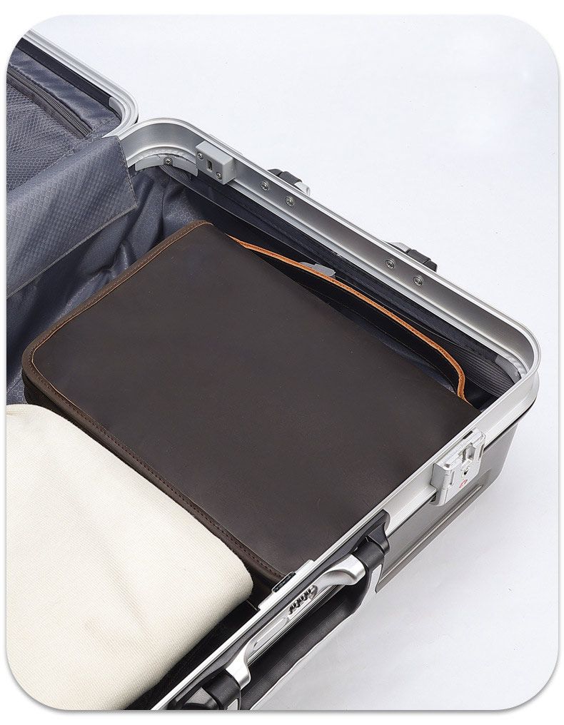 頭層牛皮洗漱包 真皮旅行出差洗漱用品收納袋 瘋馬皮化妝包 四折可懸掛護膚品包包推薦 真皮包包