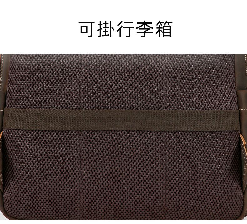 大容量頭層牛皮後背包 真皮雙肩包 多功能出差通勤商務背包 大容量電腦包 新款旅行包推薦 真皮包包