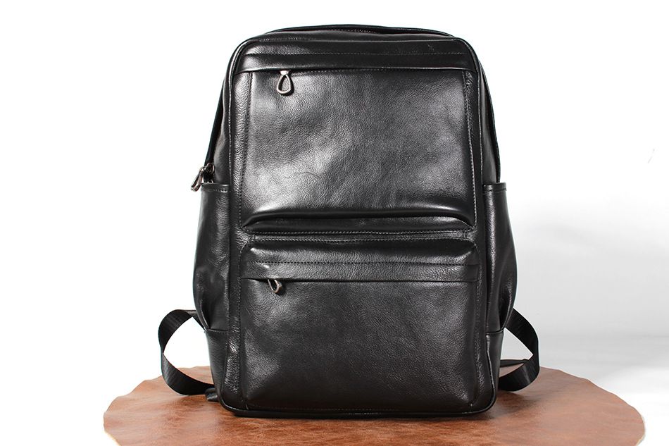 新款頭層牛皮雙肩包 男真皮書包 男新潮旅行背包 大容量百搭後背包時尚包包推薦 真皮包包