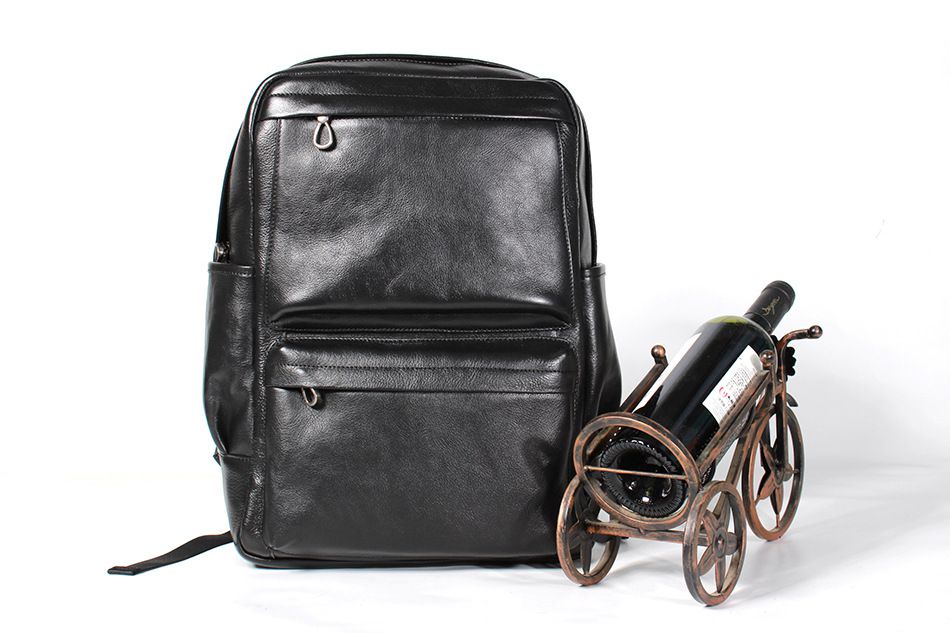 新款頭層牛皮雙肩包 男真皮書包 男新潮旅行背包 大容量百搭後背包時尚包包推薦 真皮包包