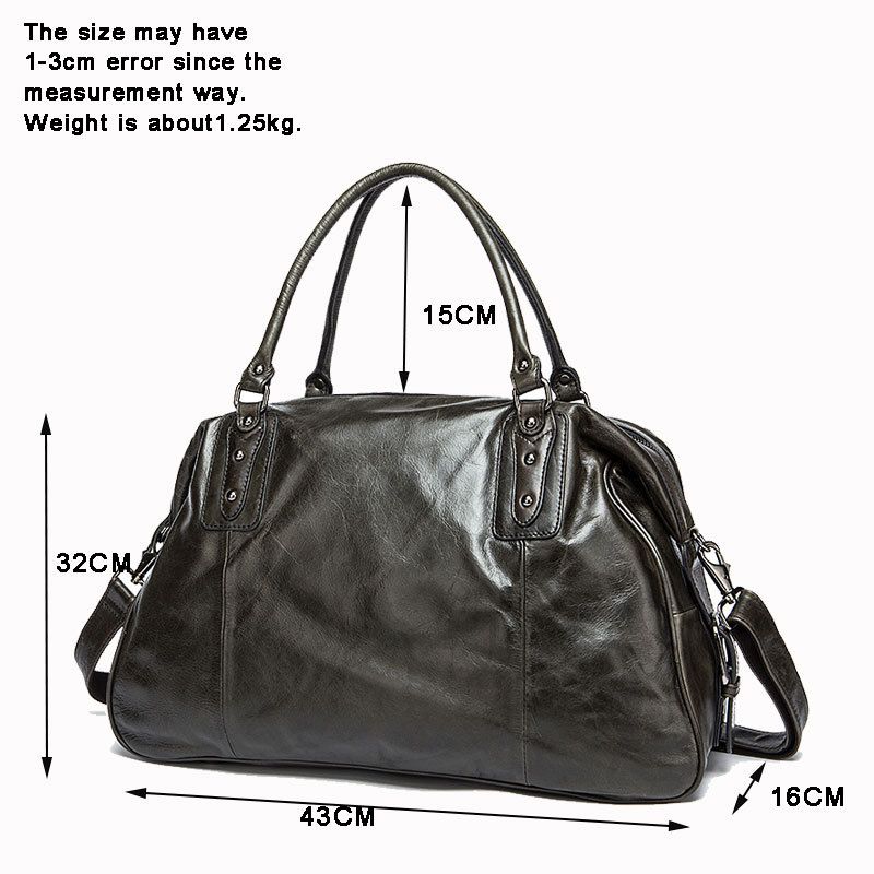 牛皮旅行包 大容量男士手提包 歐美復古旅行袋新款 熱賣款式真皮短途出差行李袋推薦 真皮包包