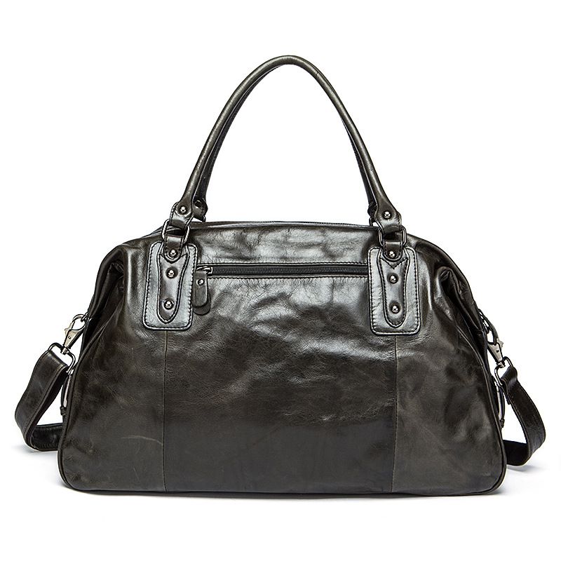 牛皮旅行包 大容量男士手提包 歐美復古旅行袋新款 熱賣款式真皮短途出差行李袋推薦 真皮包包