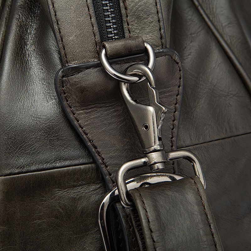 牛皮旅行包 大容量男士手提包 歐美復古旅行袋新款 熱賣款式真皮短途出差行李袋推薦 真皮包包
