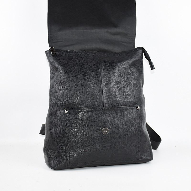 時尚雙肩背包 頭層牛皮商務通勤後背包學生書包 大容量中性包包 新款真皮背包推薦 真皮包包