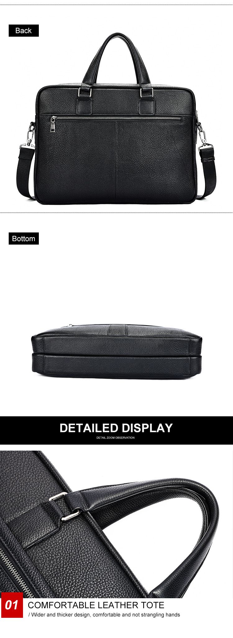 商務男士真皮手提包 大容量15吋筆電包 頭層牛皮公文包 男式高級公事包斜背包推薦 真皮包包