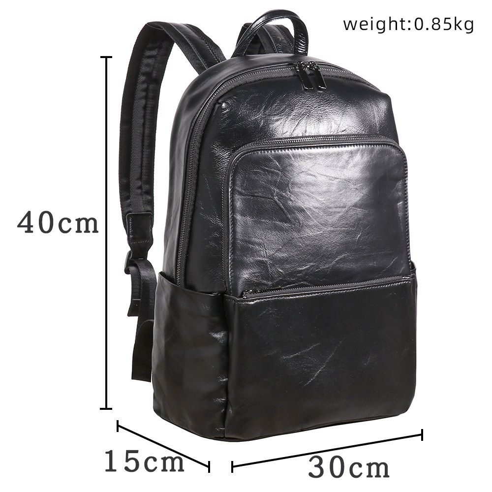 新款男士真皮雙肩包 頭層牛皮商務通勤電腦背包 休閒旅行包雙肩背包 男士後背包推薦 真皮包包